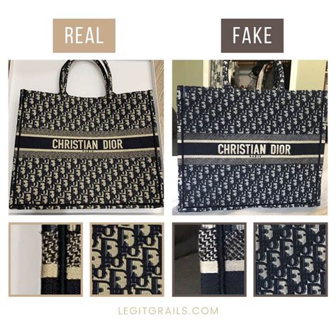 dior tote real vs fake|dior bag false.